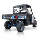 Polaris Ranger XP 1000/900 Blackout Exhaust System Sound Level: Quiet By HMF Racing